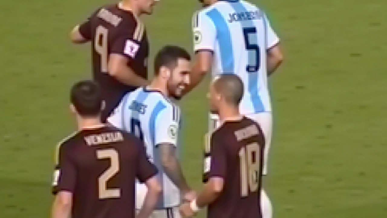 Confronto Intenso Entre Messi e Soteldo no Jogo Venezuela x Argentina nas Eliminatórias