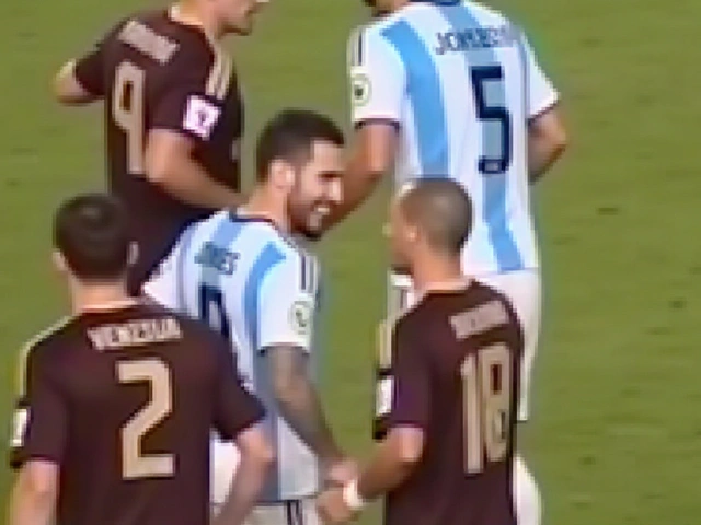 Confronto Intenso Entre Messi e Soteldo no Jogo Venezuela x Argentina nas Eliminatórias