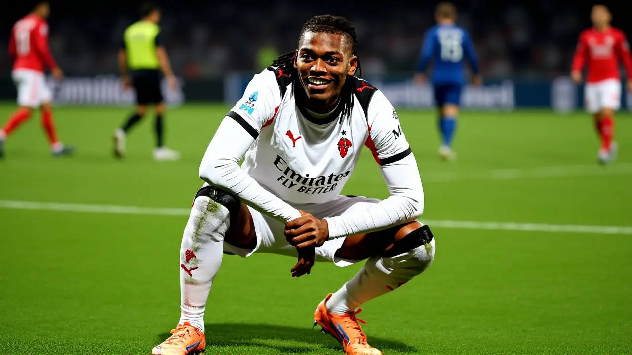 Rafael Leão salva Milan nos acréscimos contra o Genoa no San Siro