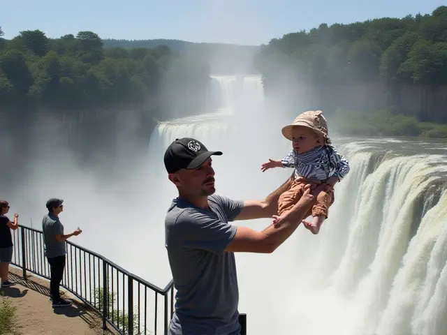 Turista arrisca bebê em queda de 80m para foto nas Cataratas do Iguaçu